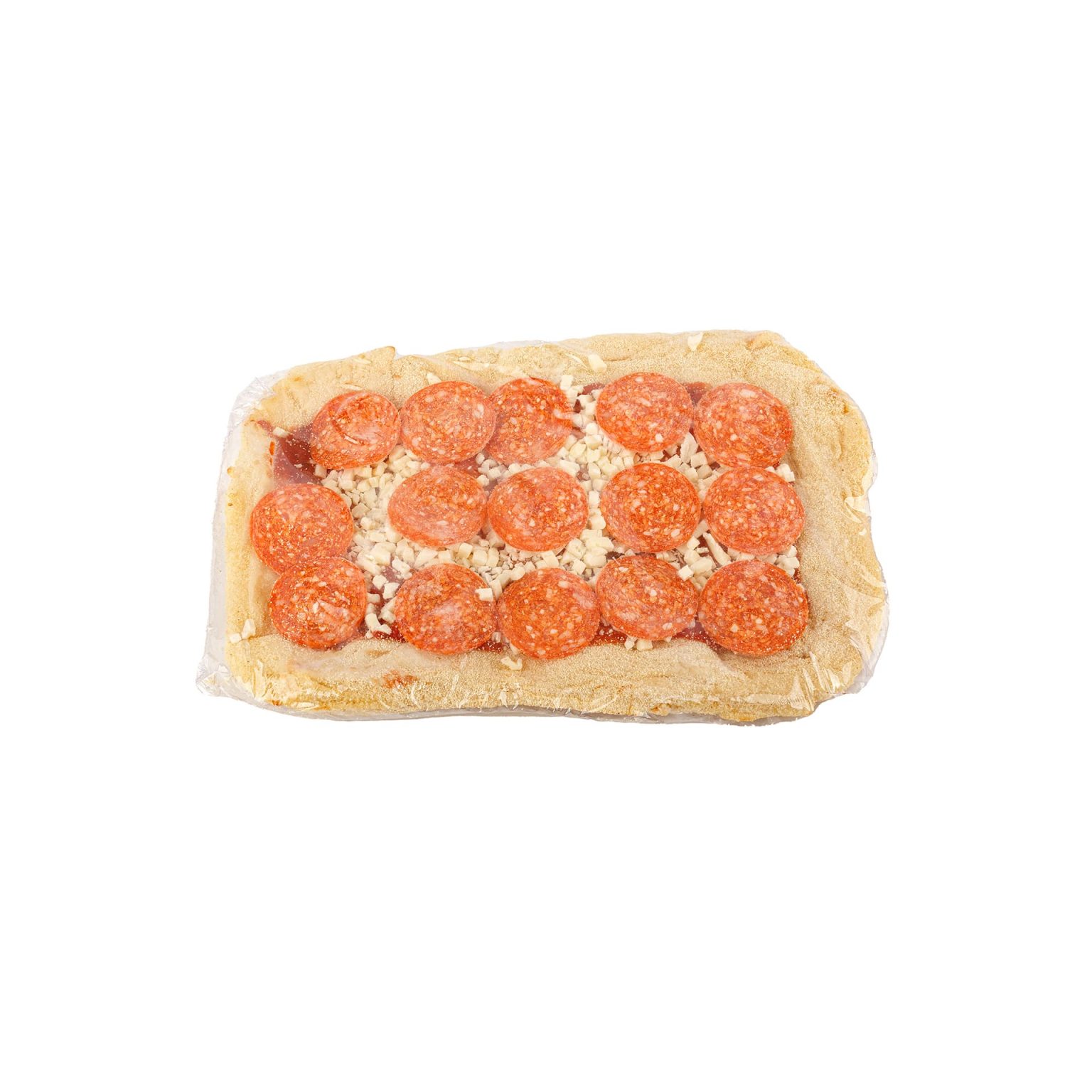 Пицца римская "Пепперони" полуфабрикат замороженный Алидан 365 г, общий вид, купить оптом и в розницу с доставкой по москве и московской области, недорого, низкая цена