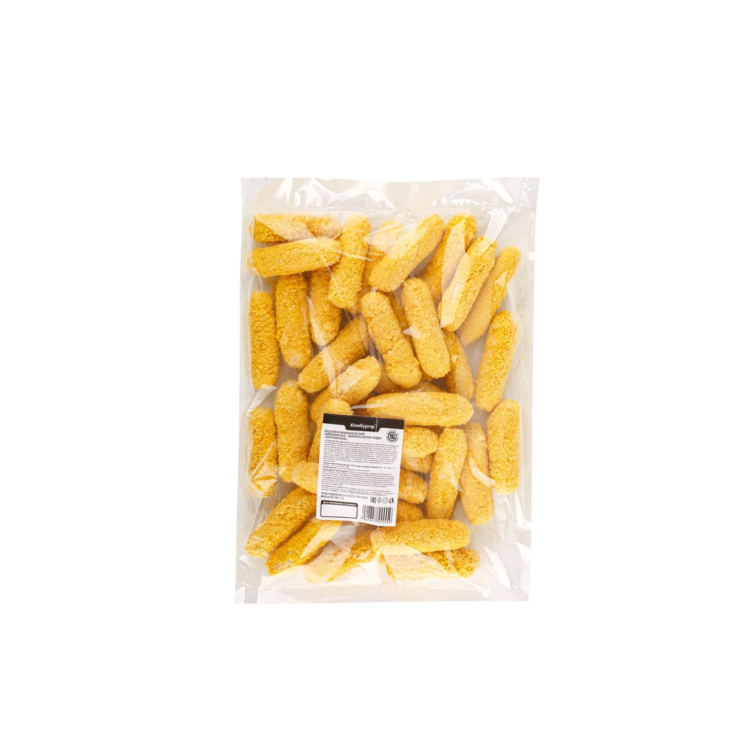 Палочки с сыром Чеддер "Оригинальные" полуфабрикат замороженный Chizio 1 кг, этикетка, купить оптом и в розницу с доставкой по москве и московской области, недорого, низкая цена