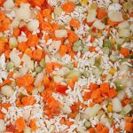 Замороженная овощная смесь с рисом "Гавайская смесь" 10 кг, этикетка, купить оптом и в розницу с доставкой по москве и московской области, недорого, низкая цена