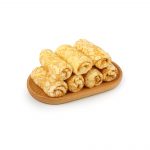 Блины с творогом "Домашние" "Блин Блинович" полуфабрикат замороженный Алидан 3 кг, общий вид, купить оптом и в розницу с доставкой по москве и московской области, недорого, низкая цена