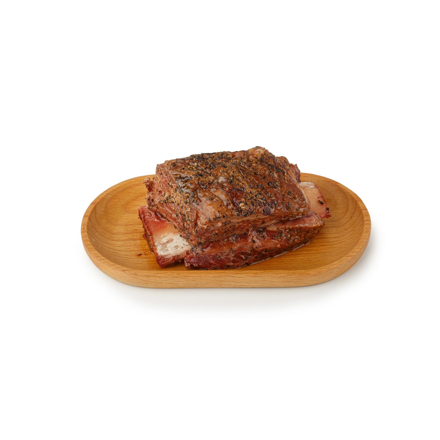 Говяжьи рёбра Кальби копчёно-запечённые замороженные Ника ~400 г, общий вид, купить оптом и в розницу с доставкой по москве и московской области, недорого, низкая цена