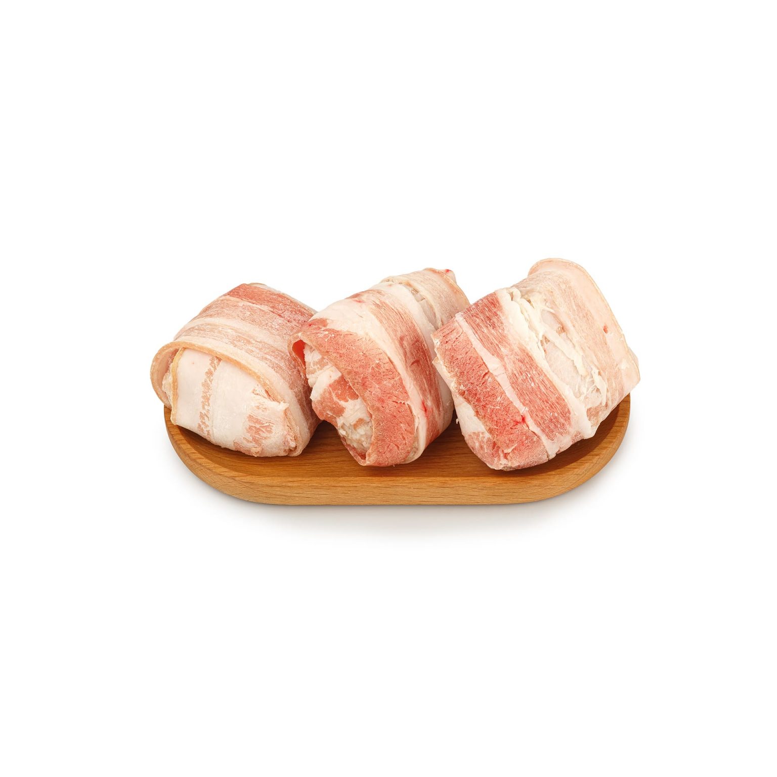 Шницель из мяса птицы филейный в беконе полуфабрикат замороженный Хижина Повара 4 кг, общий вид, купить оптом и в розницу с доставкой по москве и московской области, недорого, низкая цена