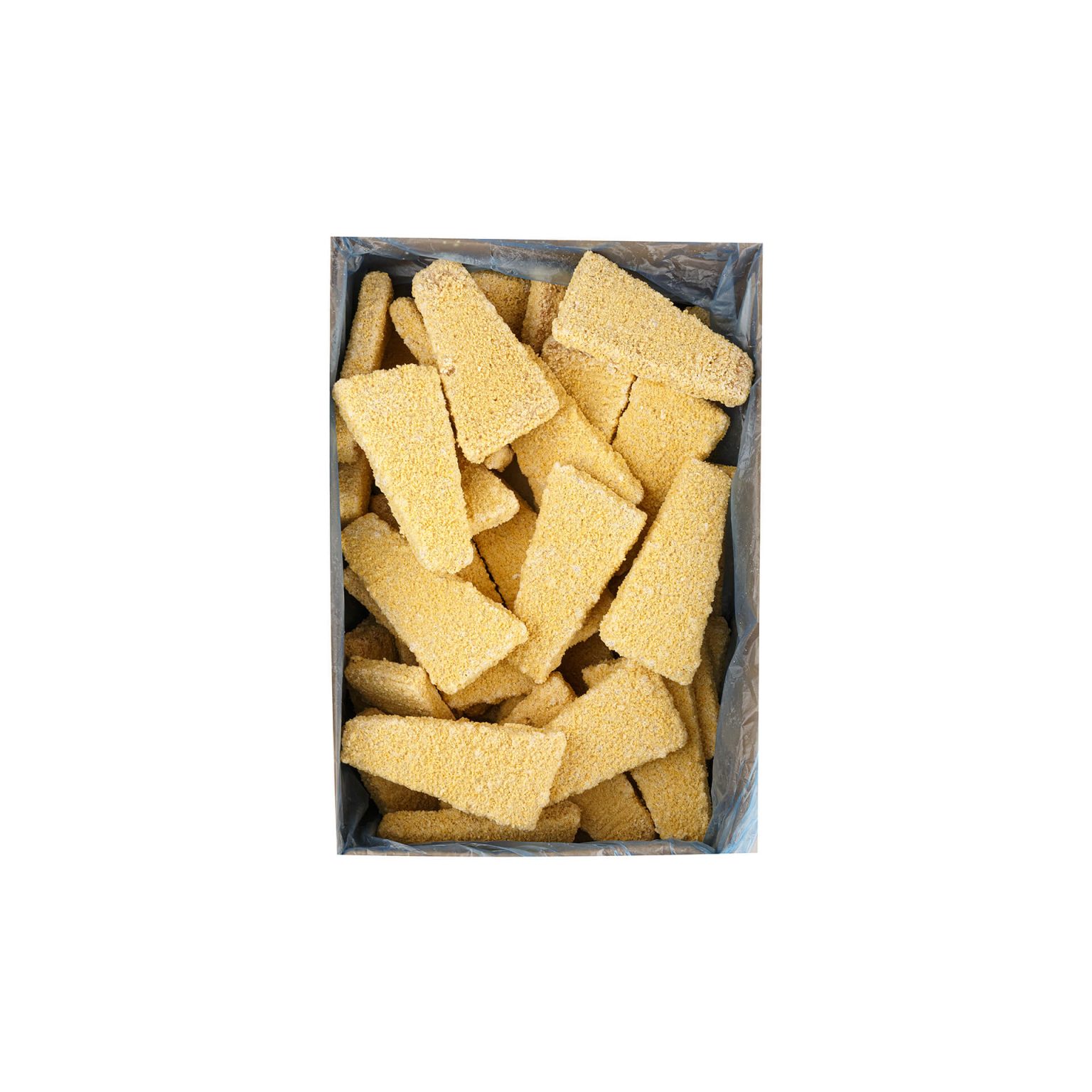 Котлеты рыбные "Треугольники тресковые" полуфабрикат замороженный Экспродов 5 кг, этикетка, купить оптом и в розницу с доставкой по москве и московской области, недорого, низкая цена