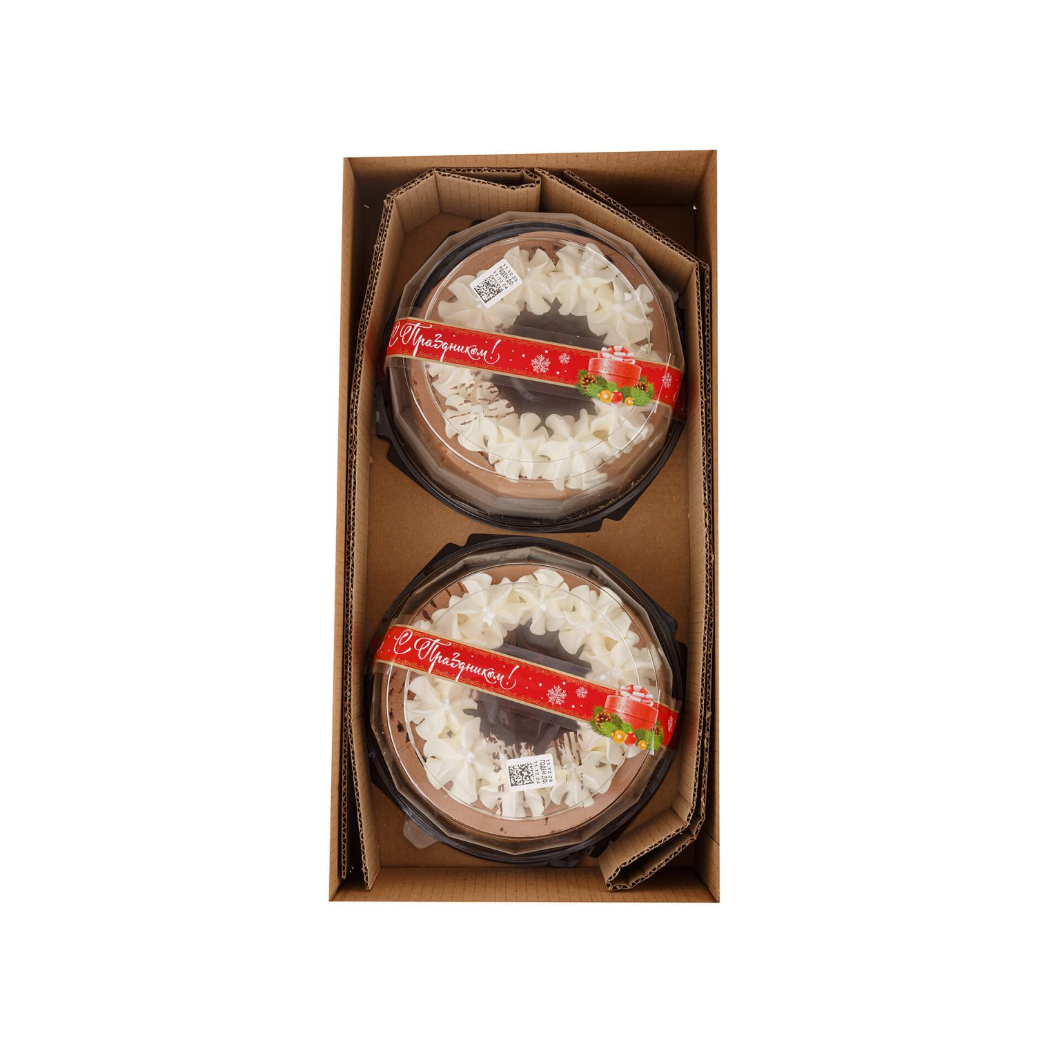 Мороженое-торт "С праздником" шоколадное с шоколадным наполнителем Лакомство колибри 700 г, коробка, купить оптом и в розницу с доставкой по москве и московской области, недорого, низкая цена