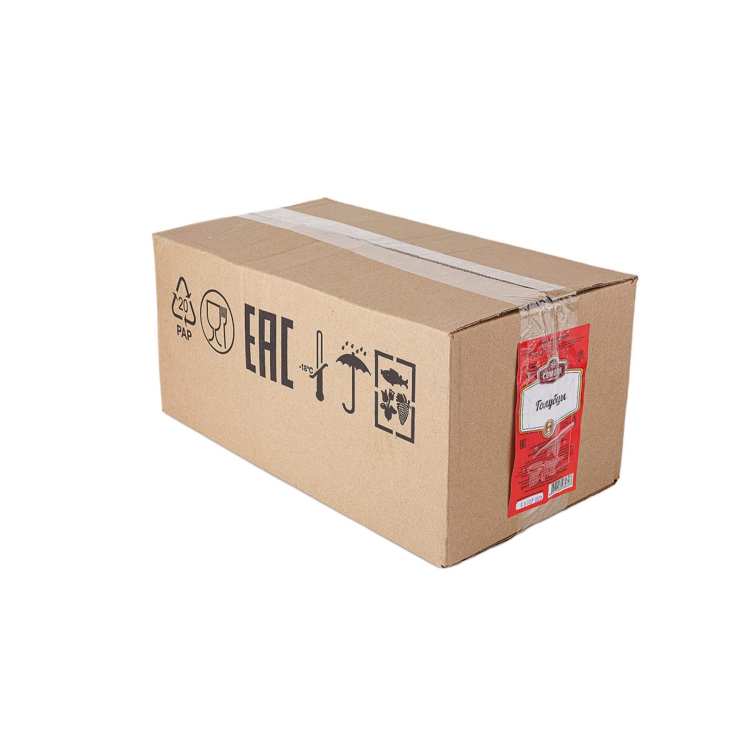 Голубцы со свининой, говядиной и мясом птицы полуфабрикат замороженный Сомовомясопродукт 3 кг, этикетка, купить оптом и в розницу с доставкой по москве и московской области, недорого, низкая цена