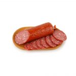 Колбаса сырокопчёная полусухая "Салями особая" Сомовомясопродукт 295 г, этикетка, купить оптом и в розницу с доставкой по москве и московской области, недорого, низкая цена