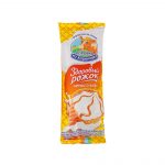 Мороженое пломбир с варёной сгущёнкой "Здоровый рожок" вафельный рожок Коровка из Кореновки 120 г, общий вид, купить оптом и в розницу с доставкой по москве и московской области, недорого, низкая цена