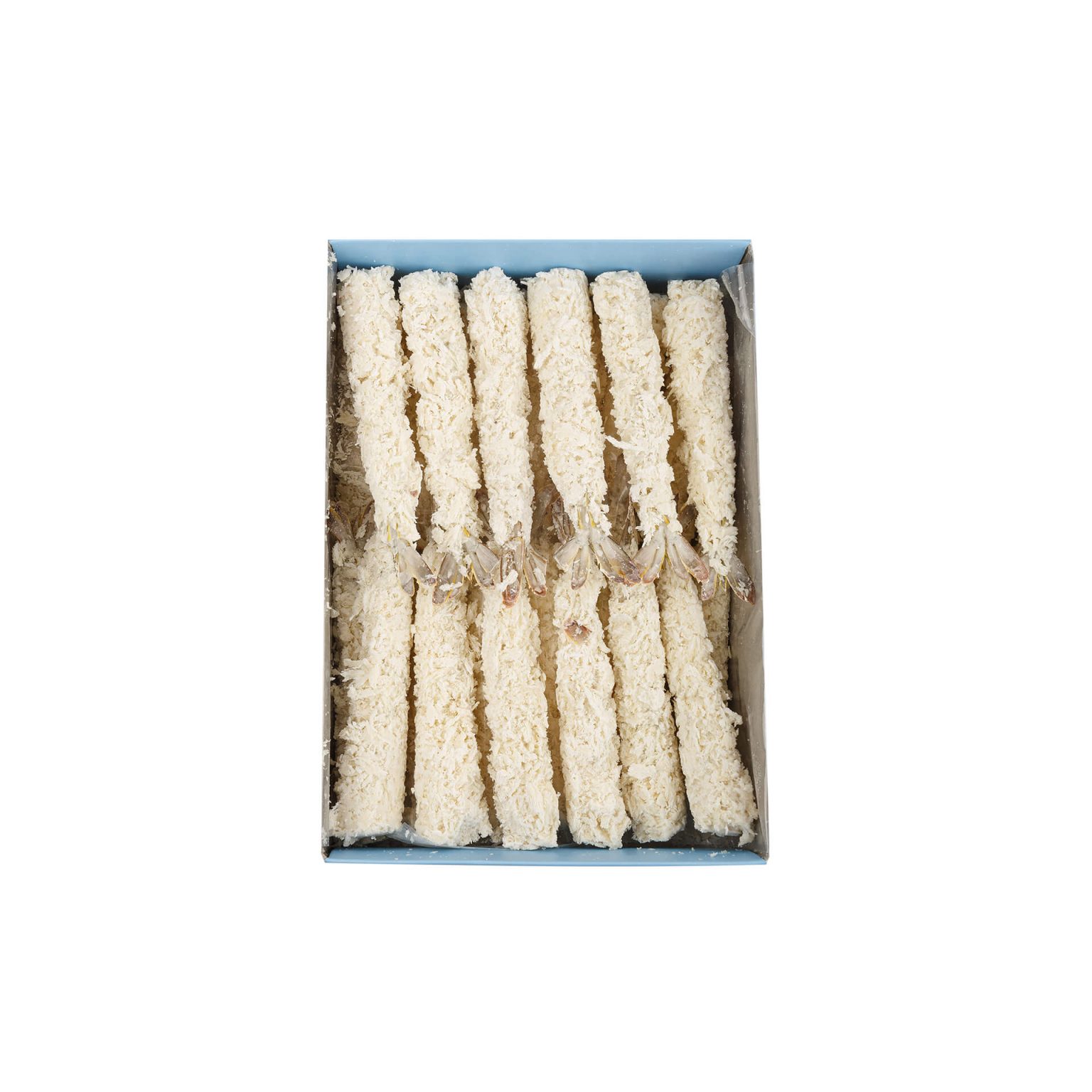 Креветка Ваннамей в панировке очищенная "Торпедо" полуфабрикат замороженный Fish and More 500 г, коробка, купить оптом и в розницу с доставкой по москве и московской области, недорого, низкая цена