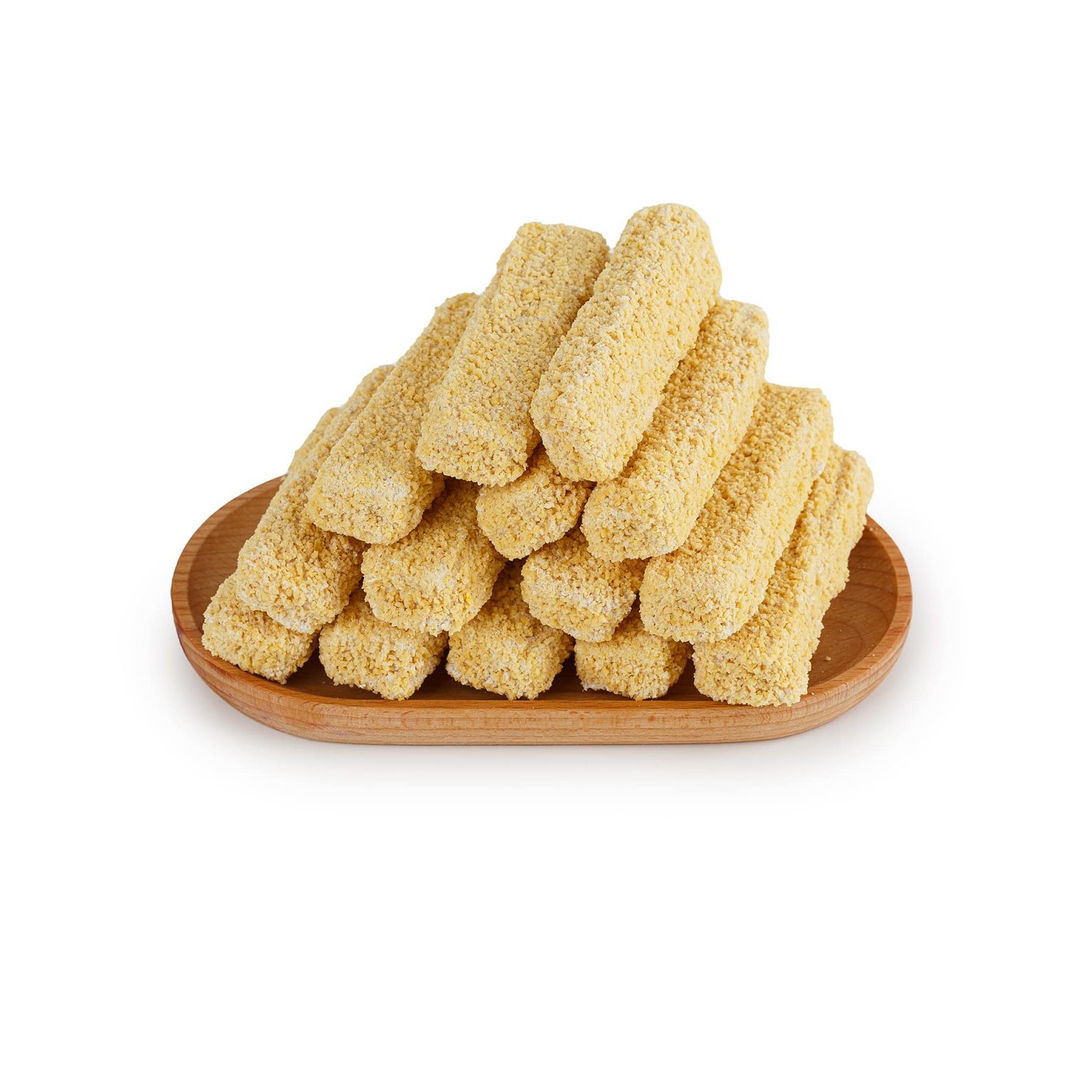 Палочки рыбные в панировке полуфабрикат замороженный Полар 5 кг, общий вид, купить оптом и в розницу с доставкой по москве и московской области, недорого, низкая цена