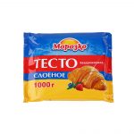 Тесто слоеное бездрожжевое в пластинах полуфабрикат замороженный Морозко 1000 г, общий вид, купить оптом и в розницу с доставкой по москве и московской области, недорого, низкая цена