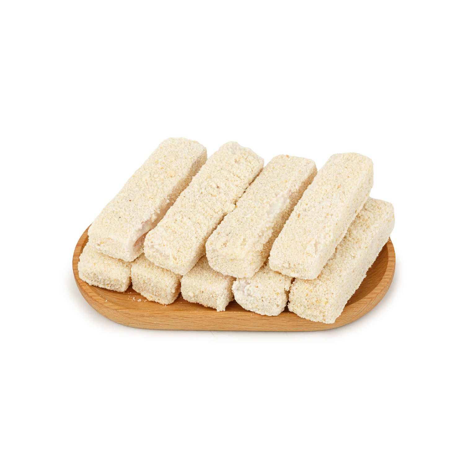 Палочки рыбные в панировке полуфабрикат замороженный Экспродов 5 кг, общий вид, купить оптом и в розницу с доставкой по москве и московской области, недорого, низкая цена