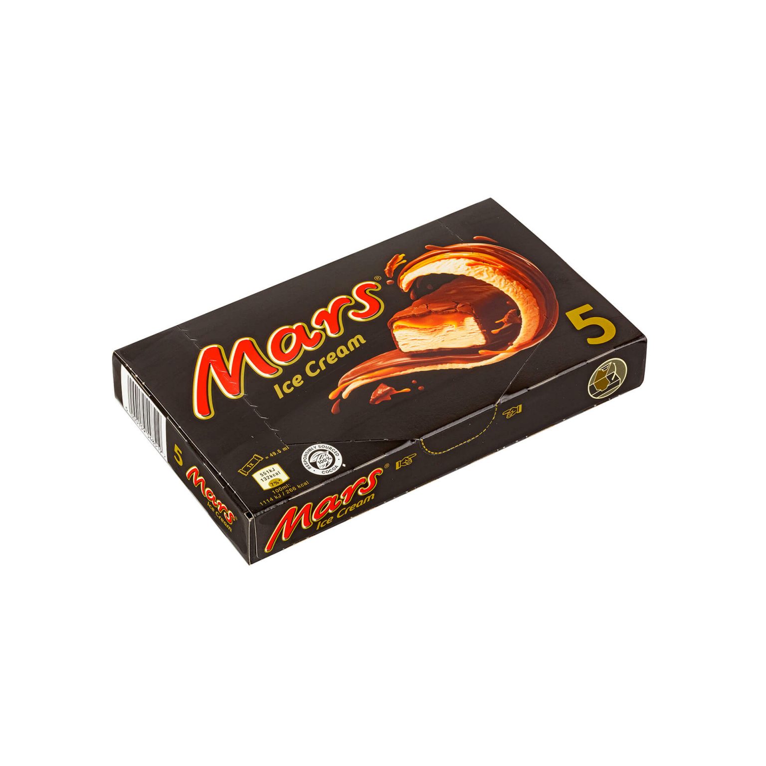 Мороженое молочное с карамелью в глазури "Марс" батончик Mars 40 г, коробка, купить оптом и в розницу с доставкой по москве и московской области, недорого, низкая цена