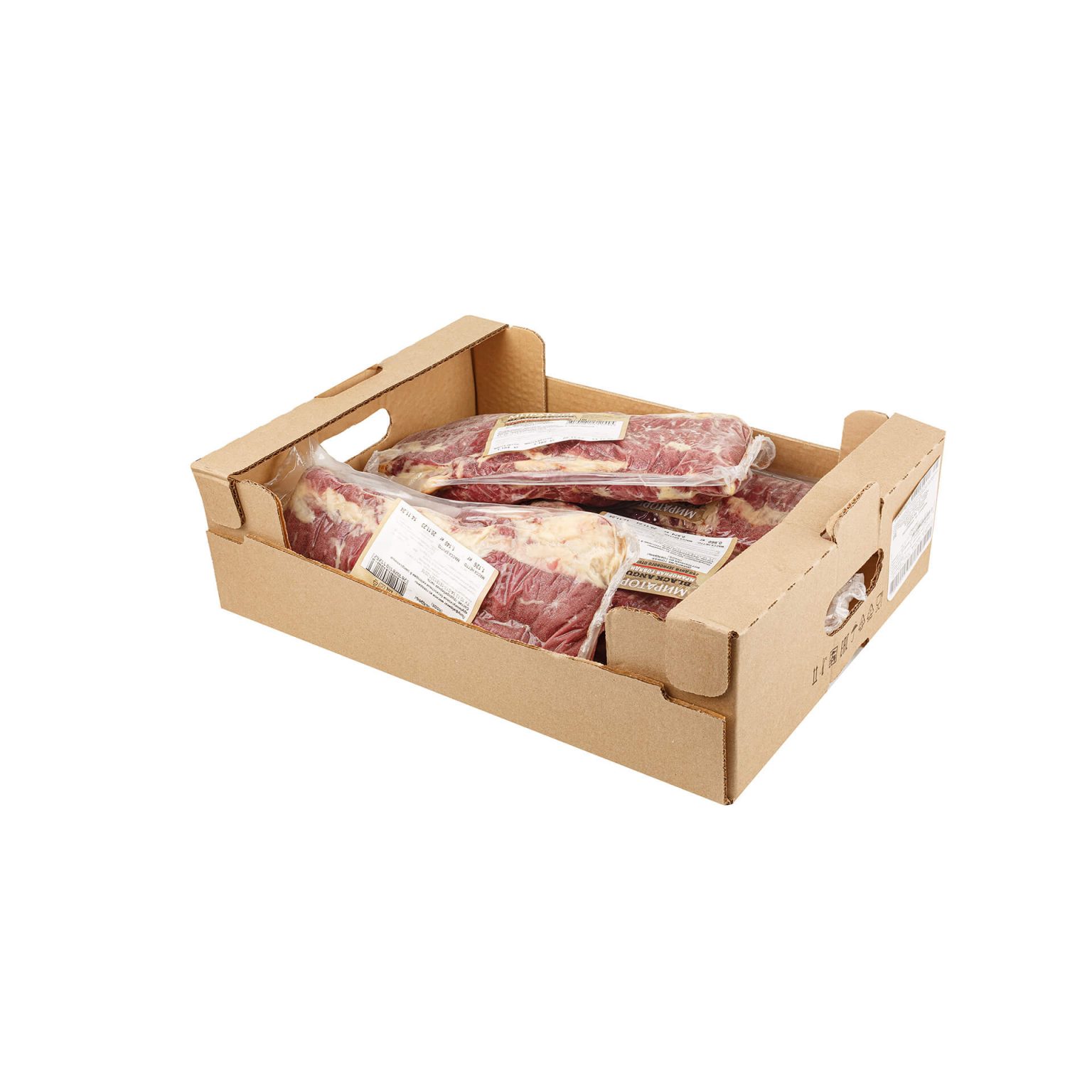 Диафрагма тонкая внутренняя из говядины замороженная Мираторг ~4 кг, коробка, купить оптом и в розницу с доставкой по москве и московской области, недорого, низкая цена