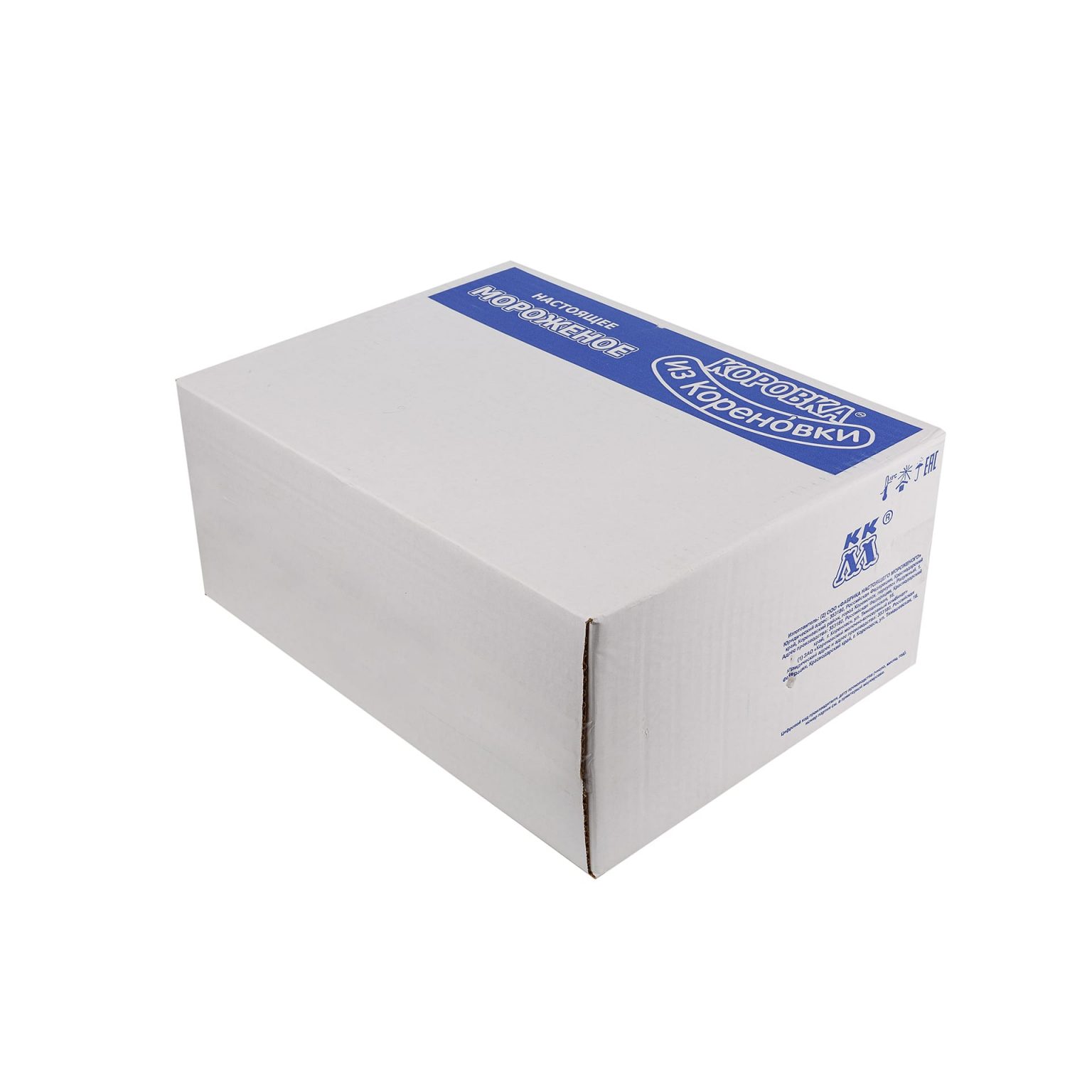 Мороженое пломбир крем-брюле вафельный стаканчик Коровка из Кореновки 100 г, этикетка, купить оптом и в розницу с доставкой по москве и московской области, недорого, низкая цена