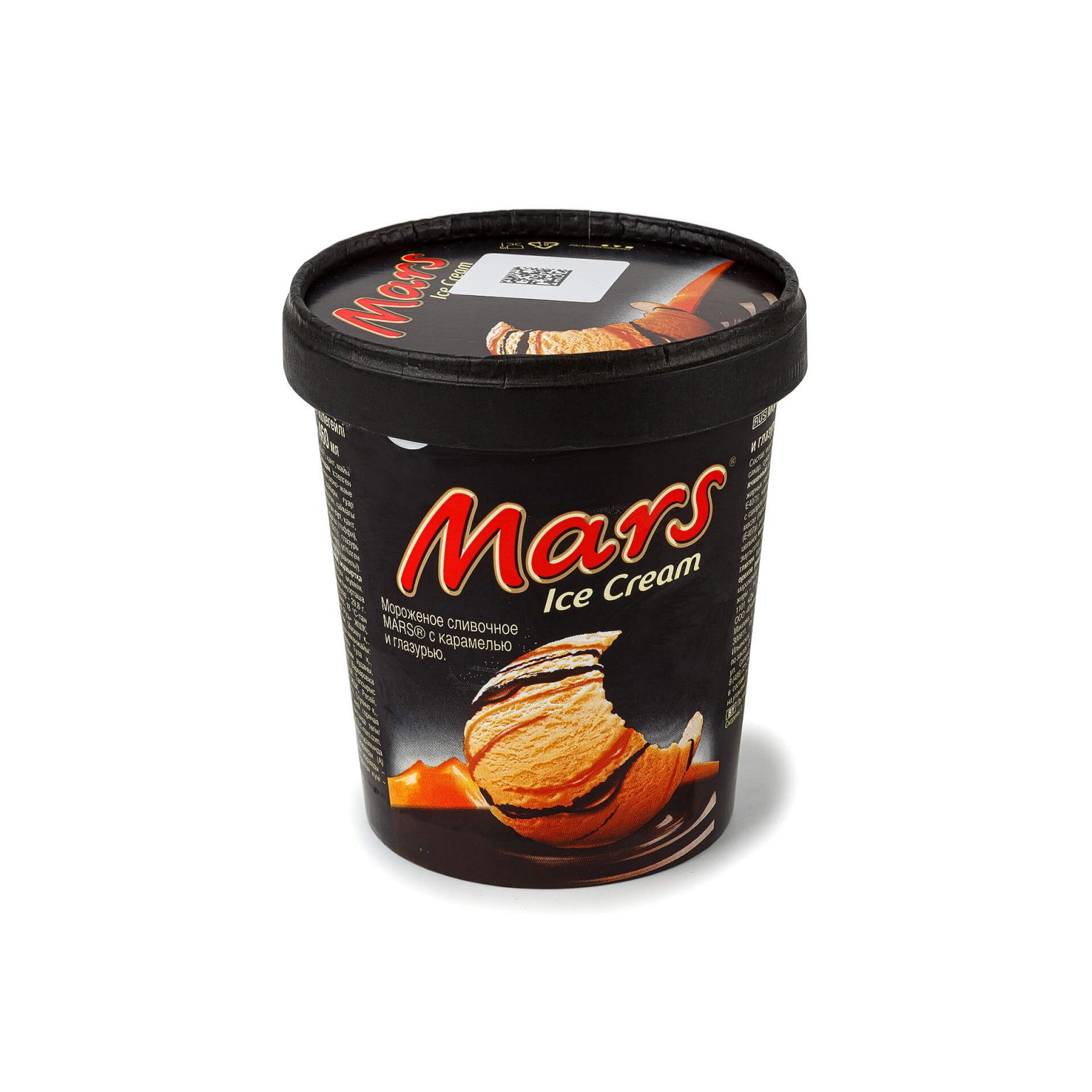 Мороженое сливочное с карамелью и глазурью "Марс" ведро Mars 300 г, общий вид, купить оптом и в розницу с доставкой по москве и московской области, недорого, низкая цена