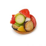 Замороженная овощная смесь с кабачками и баклажанами "Соте" 10 кг, общий вид, купить оптом и в розницу с доставкой по москве и московской области, недорого, низкая цена