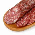 Колбаса сырокопчёная полусухая ГОСТ "Брауншвейгская" Сомовомясопродукт 285 г, коробка, купить оптом и в розницу с доставкой по москве и московской области, недорого, низкая цена