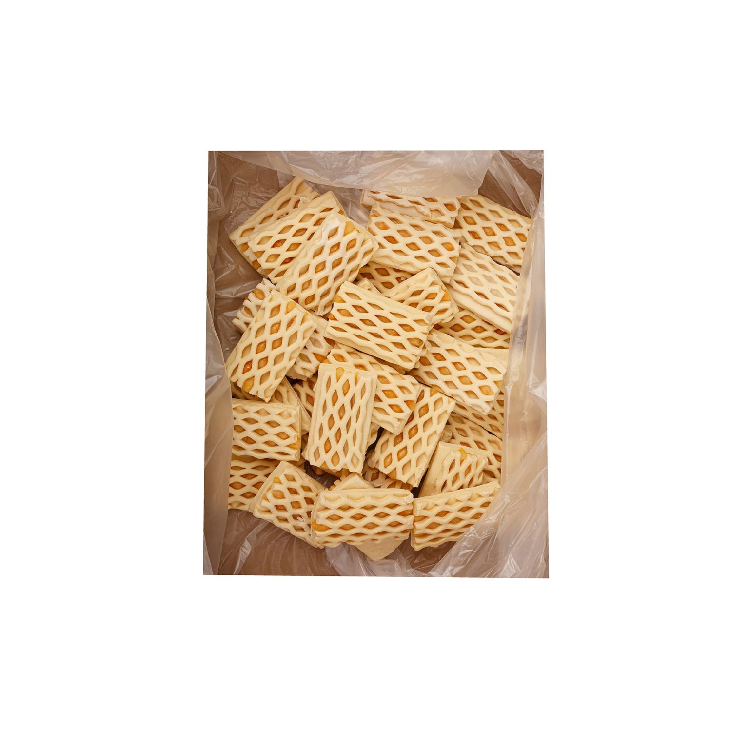 Слойка с персиком полуфабрикат замороженный Мираторг 2,45 кг (70 г * 35 шт), этикетка, купить оптом и в розницу с доставкой по москве и московской области, недорого, низкая цена