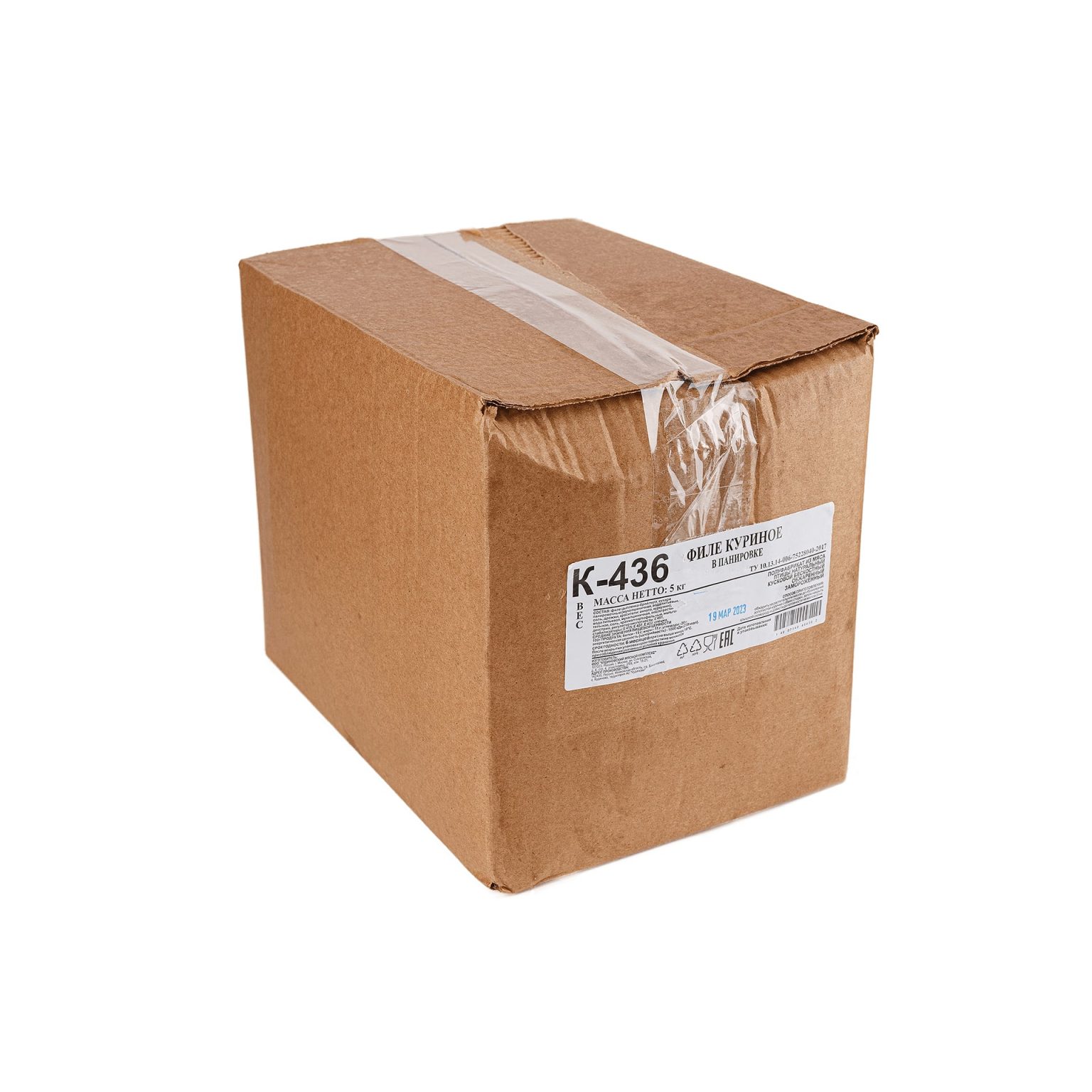 Филе куриное в панировке полуфабрикат обжаренный замороженный Часар 5 кг, этикетка, купить оптом и в розницу с доставкой по москве и московской области, недорого, низкая цена