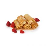 Блины с клубникой постные полуфабрикат замороженный Сомовомясопродукт 3 кг, общий вид, купить оптом и в розницу с доставкой по москве и московской области, недорого, низкая цена