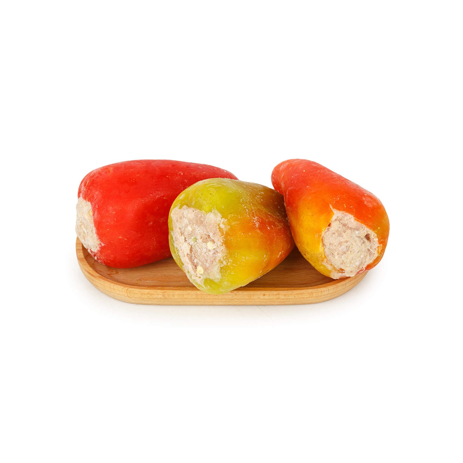 Перец фаршированный с мясом птицы и говядиной полуфабрикат замороженный Гурман 5 кг, общий вид, купить оптом и в розницу с доставкой по москве и московской области, недорого, низкая цена