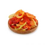 Замороженный перец сладкий резаный 10 кг, общий вид, купить оптом и в розницу с доставкой по москве и московской области, недорого, низкая цена